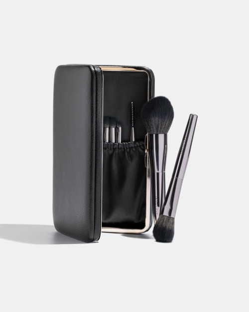 Набір із 7 пензлів INGLOT у футлярі з дзеркалом