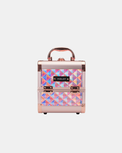 Косметичний кейс INGLOT Diamond Mini Holographic Rose Gold