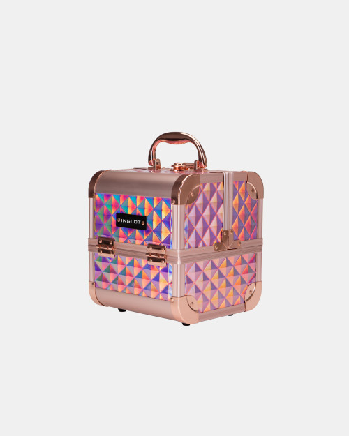 Косметичний кейс INGLOT Diamond Mini Holographic Rose Gold