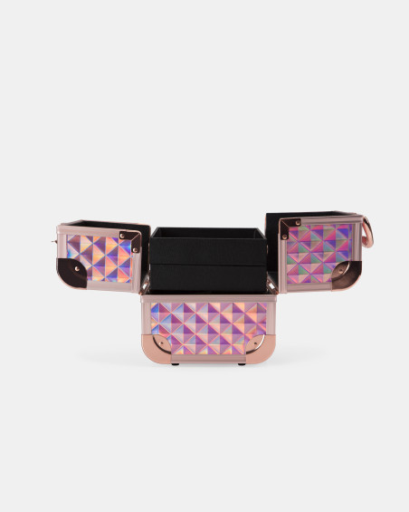 Косметичний кейс INGLOT Diamond Mini Holographic Rose Gold