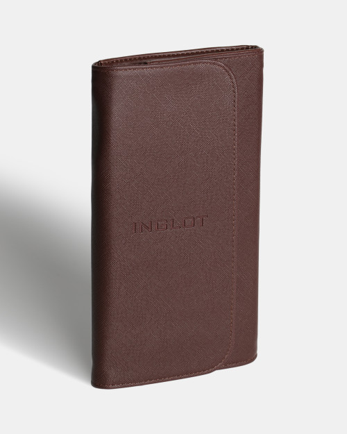 Набір із 10 пензлів INGLOT Brush Set in Case Chocolate Набір із 10 пензлів INGLOT Brush Set in Case Chocolate