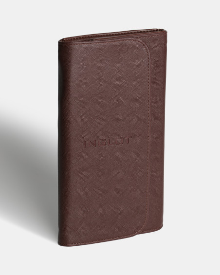 Набір із 10 пензлів INGLOT Brush Set in Case Chocolate