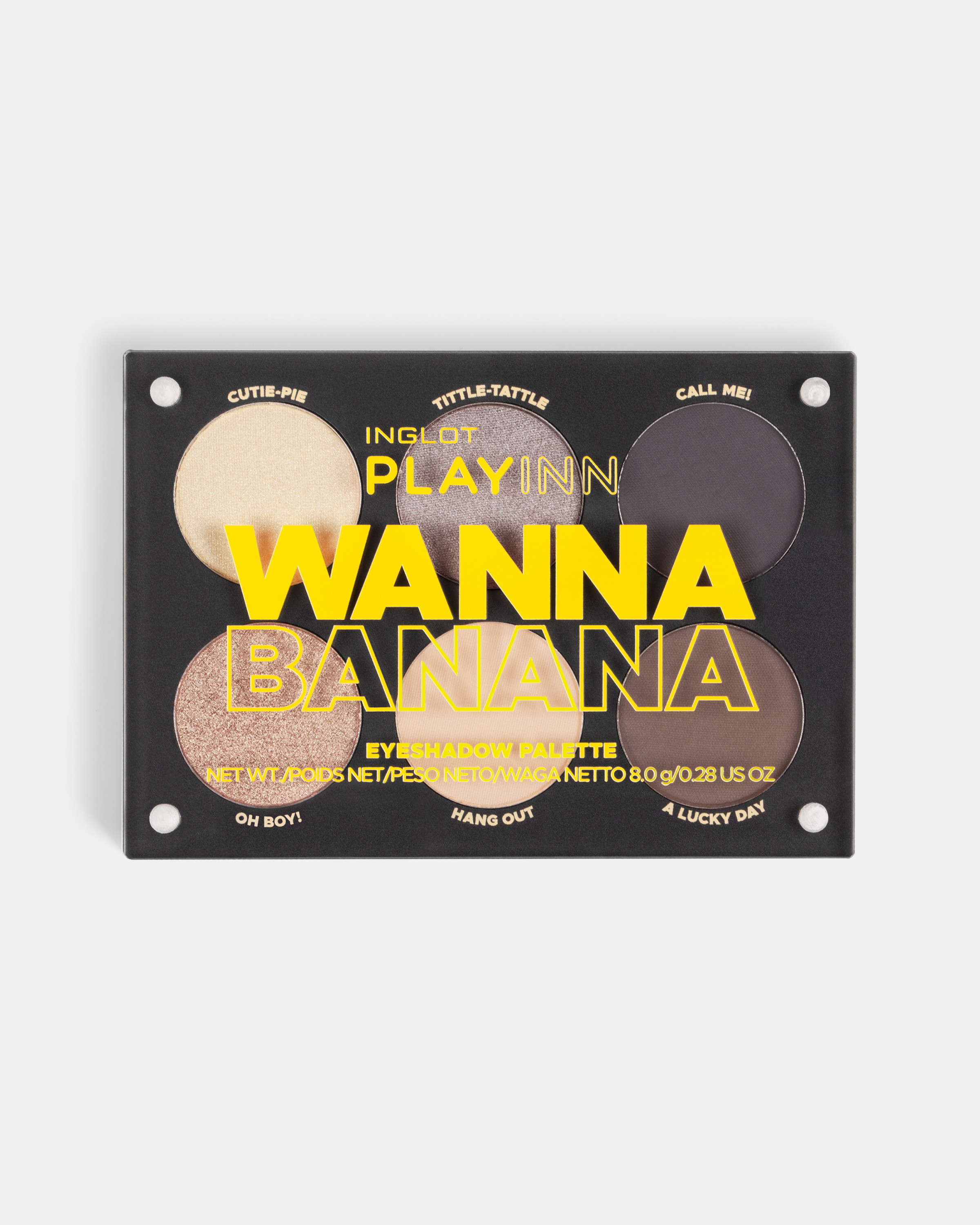 Палетка тіней INGLOT PLAYINN Wanna Banana, 8 г