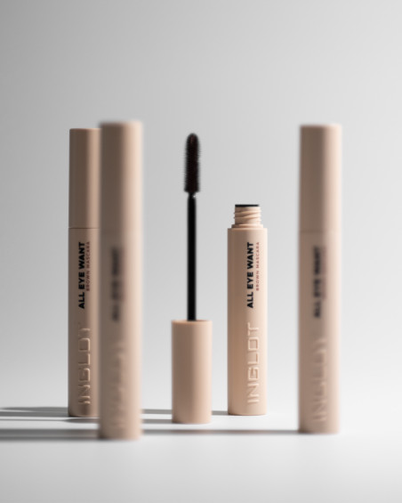 Коричнева туш INGLOT ALL EYE WANT Brown, 8,5 мл