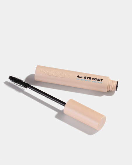 Водостійка туш INGLOT All Eye Want Waterproof, 8,5 мл