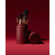 Набір пензликів для макіяжу BRUSH TUBE MAKEUP SET (Бордо)
