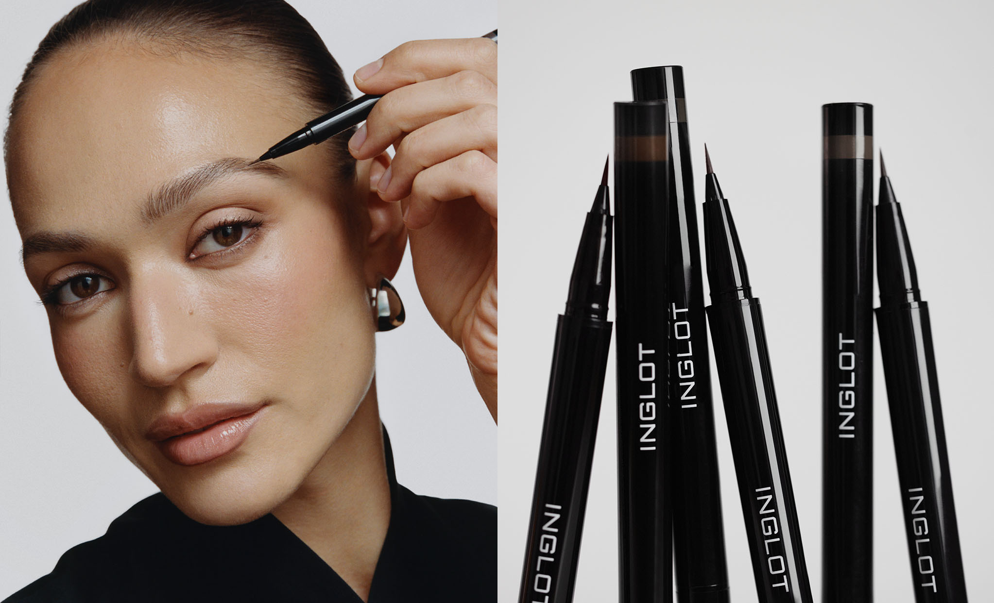 Лайнер для брів та очей INGLOT Multi-Use Brow & Eye Pen