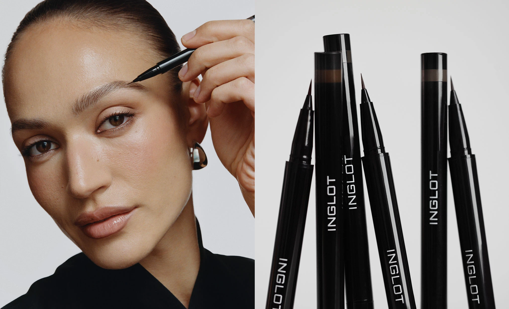 Лайнер для брів та очей INGLOT Multi-Use Brow & Eye Pen